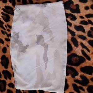 Gray army print tube top